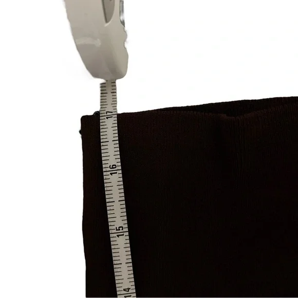 Joseph A Dark Brown Cardigan with Ruffled Hem, size L - Picture 11 of 11